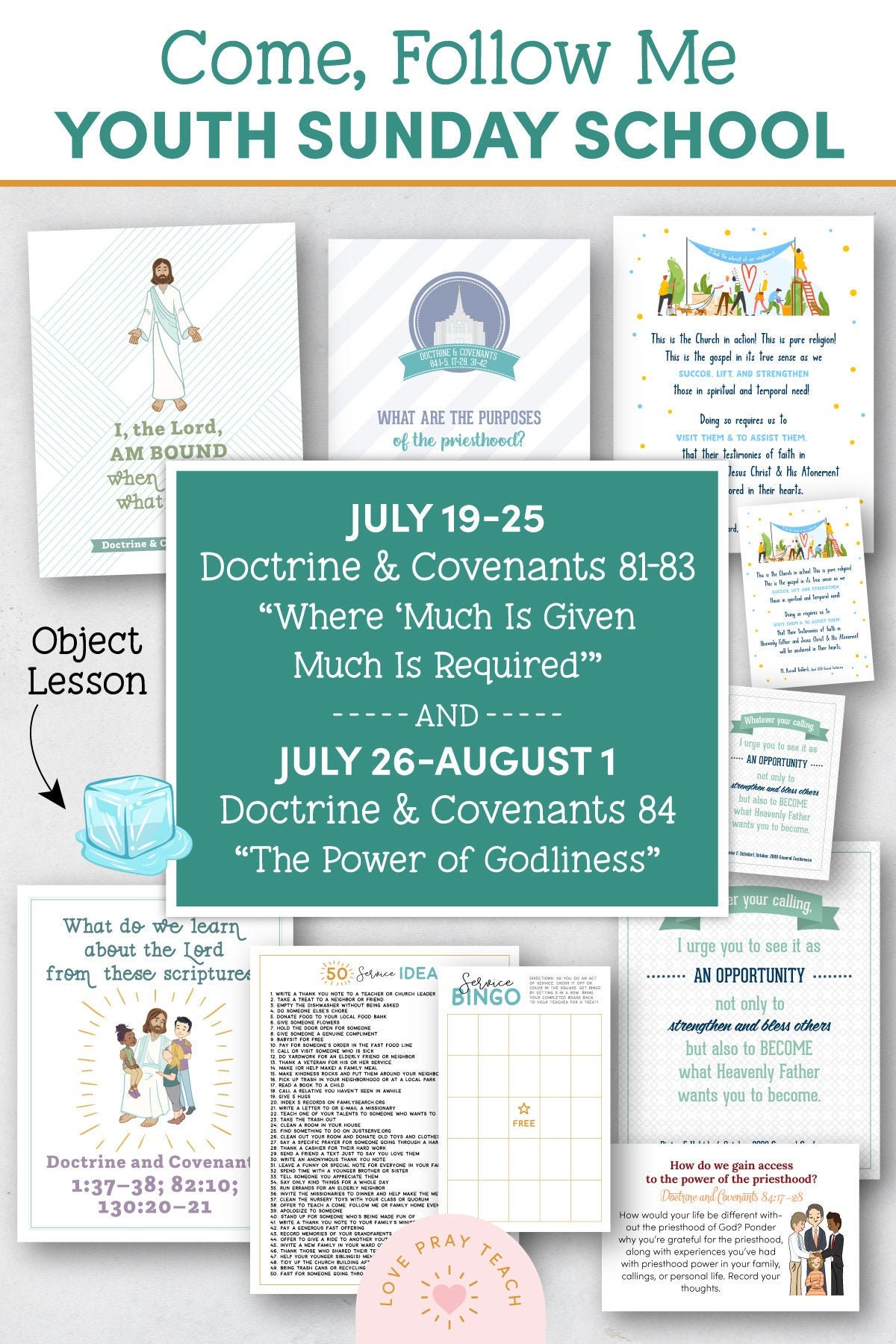 Youth Sunday School Come, Follow Me 2021 Lesson Pack July 19–25 Doctr…