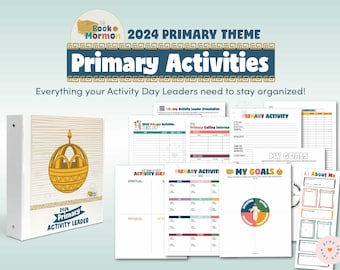 2024 Primary Book of Mormon Theme Packet - Primary ACTIVITY LEADER BINDER
