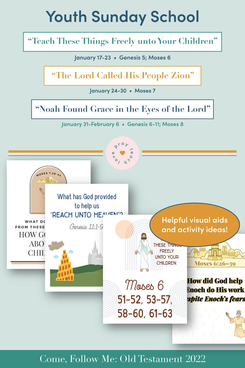 Youth Sunday School Come Follow Me 2022 Lesson Jan 1723 Etsy