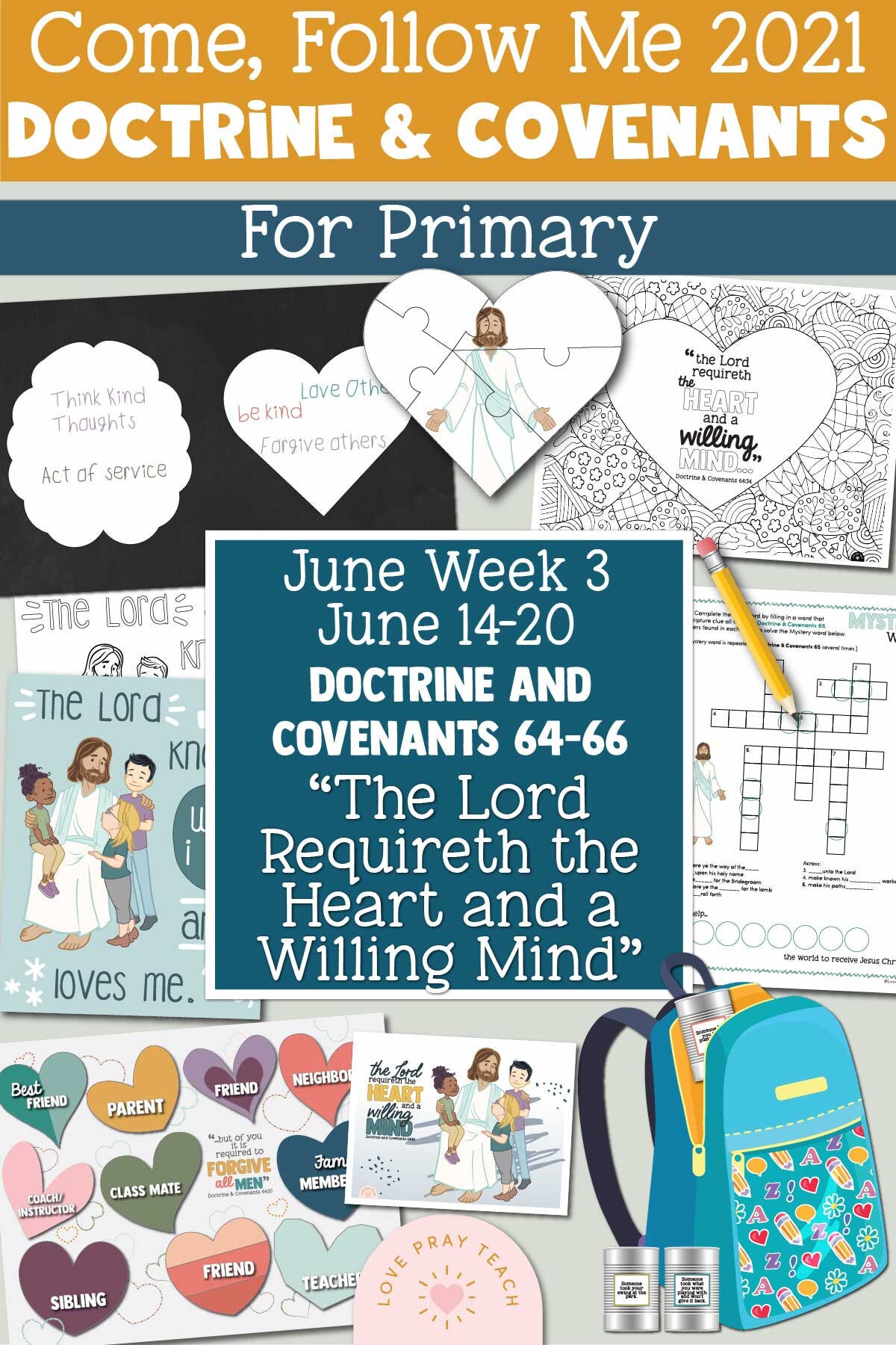 Come, Follow Me for Primary 2021 June Week 3 Doctrine and Covenants 6…