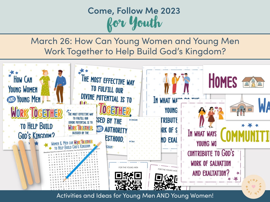 Come, Follow Me for Youth 2023 - March 26 Printable Lesson Packet for ...