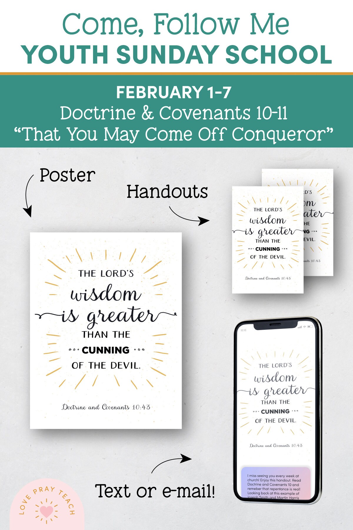 Youth Sunday School Come Follow Me Doctrine and Covenants Etsy