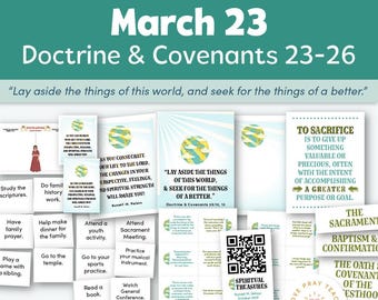 Young Women/Young Men 2025 Printable Lesson March 17–23“Seek for the Things of a Better World” Doctrine and Covenants 23–26,Come, Follow Me