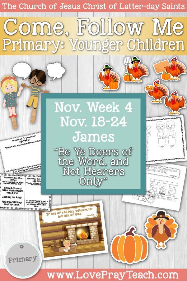 Come Follow Me for Primary November Week 4 November 1824 Etsy