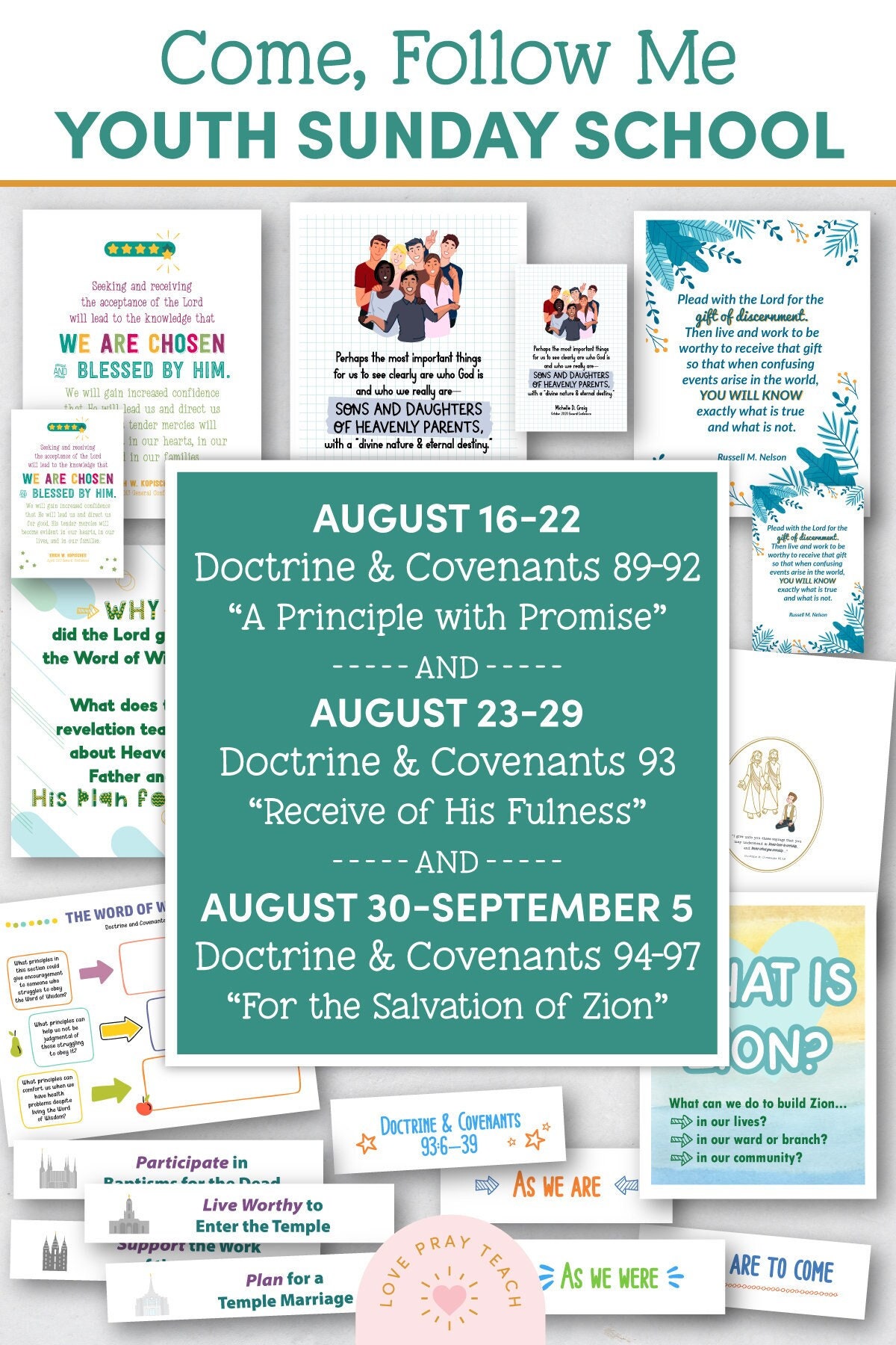Youth Sunday School Come, Follow Me 2021 Aug 16–22 Doctrine and Coven…