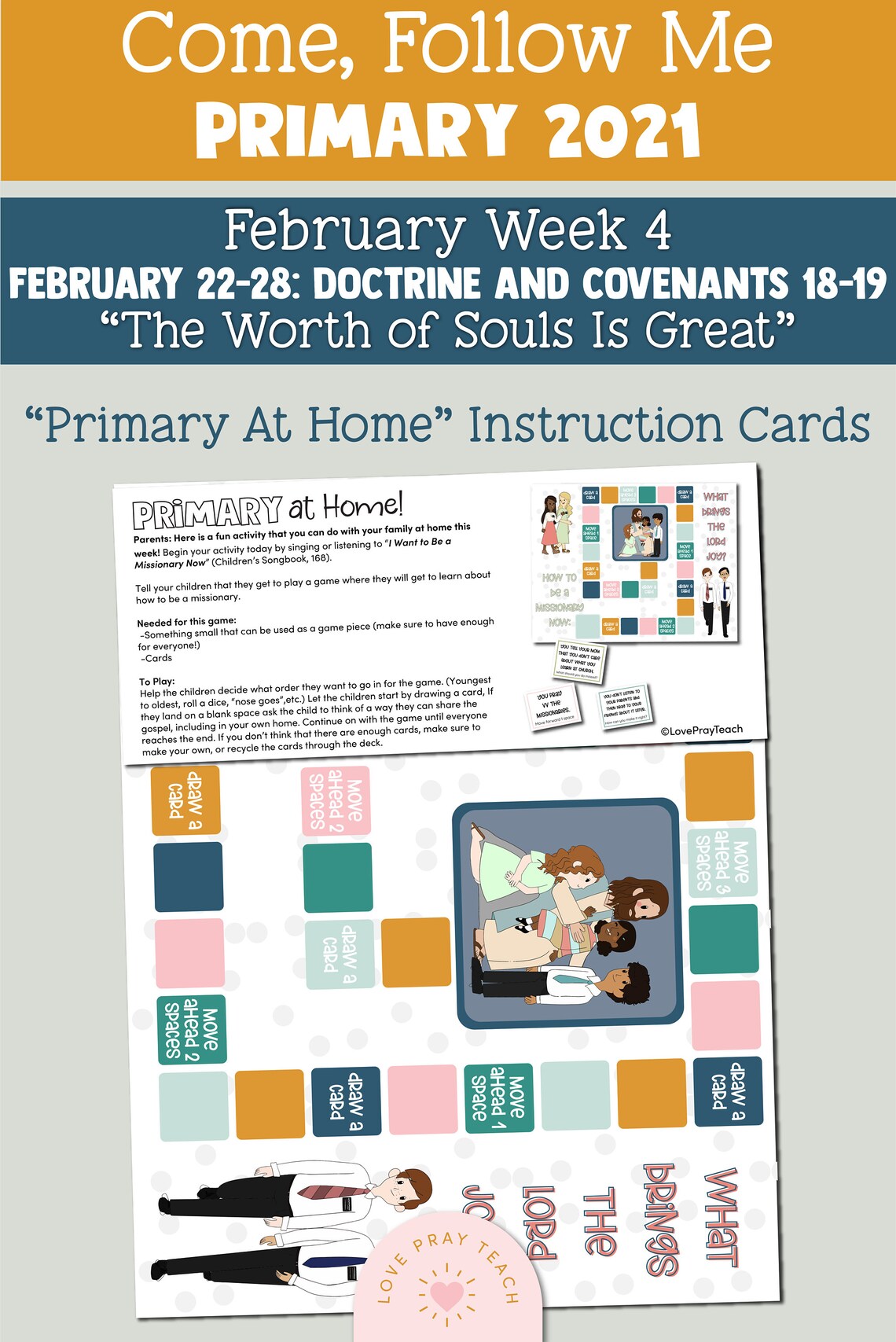 Come Follow Me for Primary 2021 February 2228 Doctrine and Etsy