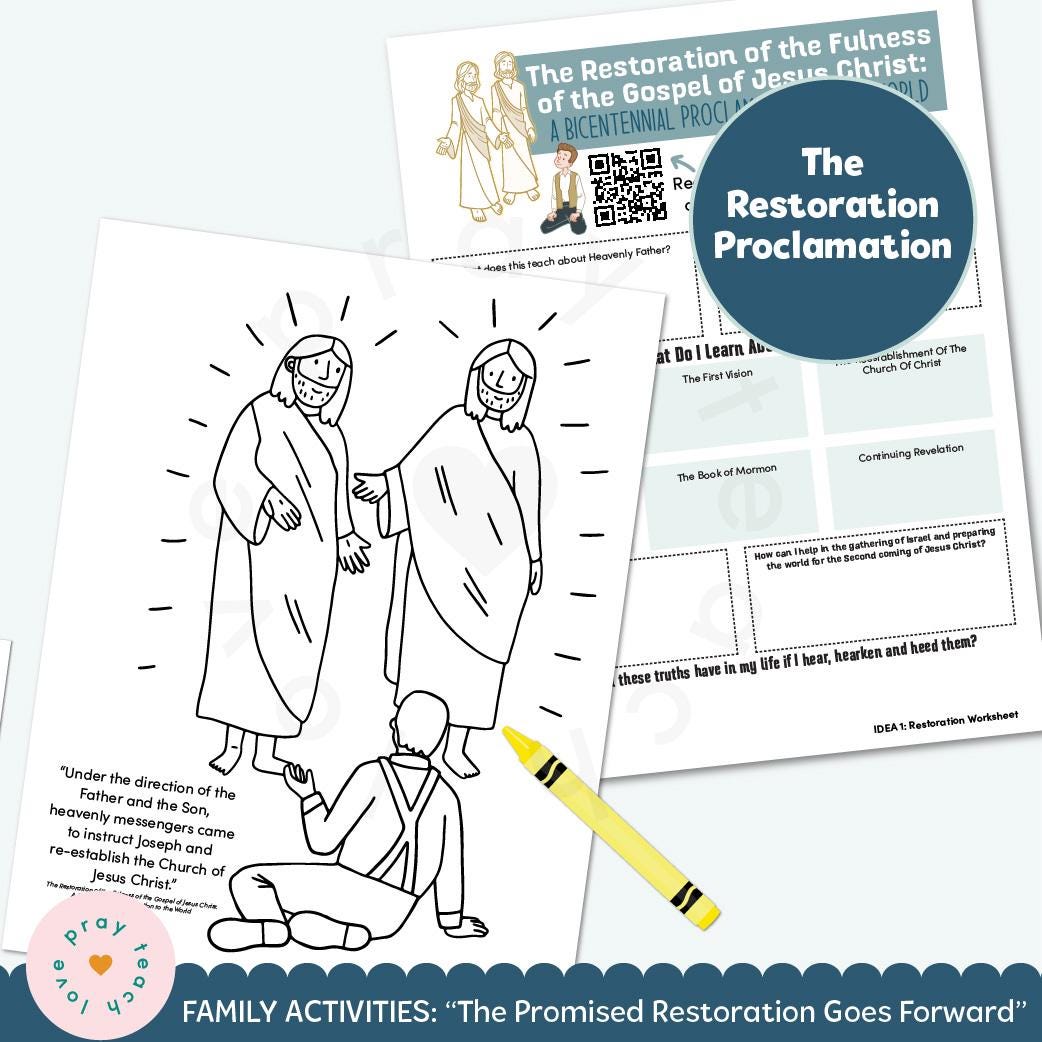 Families: Dec 30-jan 5, the Promised Restoration Goes Forward, A ...