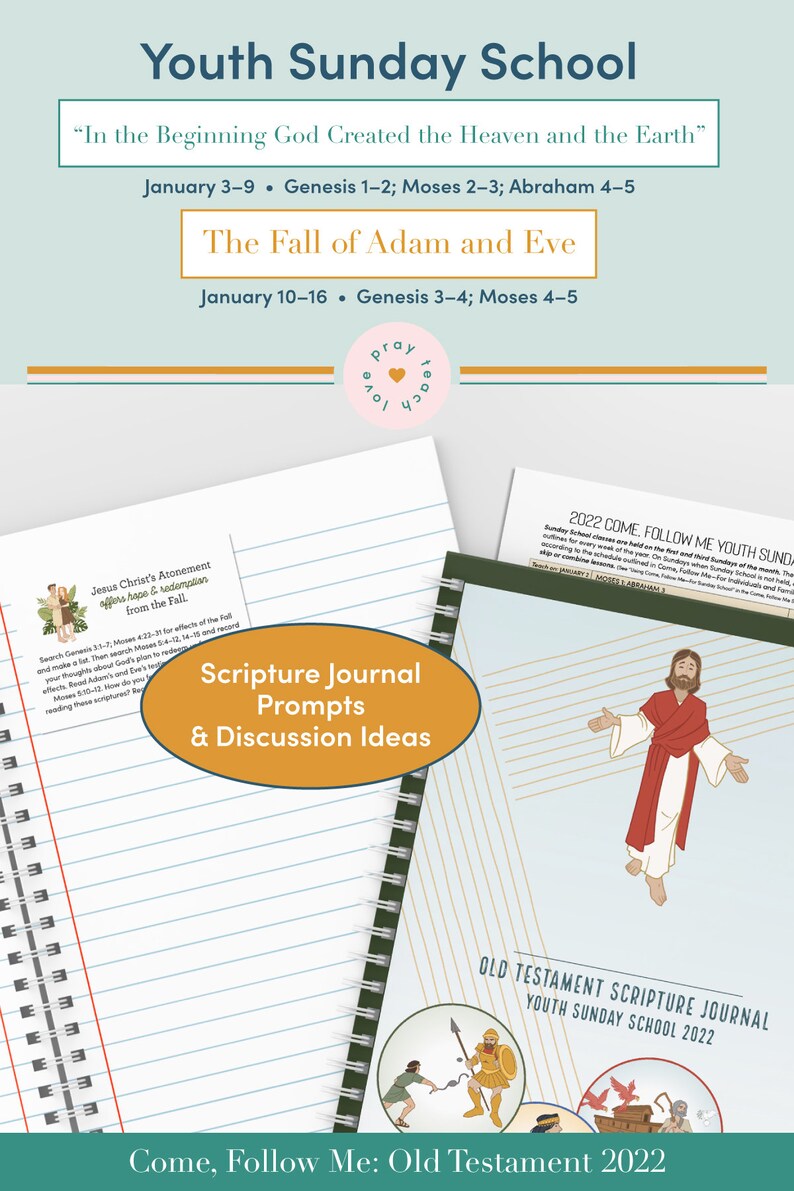 Youth Sunday School Come Follow Me 2022 Printable Lesson Jan Etsy