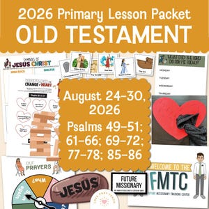 Kom och följ mig 2026 Psaltaren 49-51 Lektionspaket för grundskolan 24-30 augusti Gamla testamentet Barnspel Målarbilder Utskrivbara aktiviteter