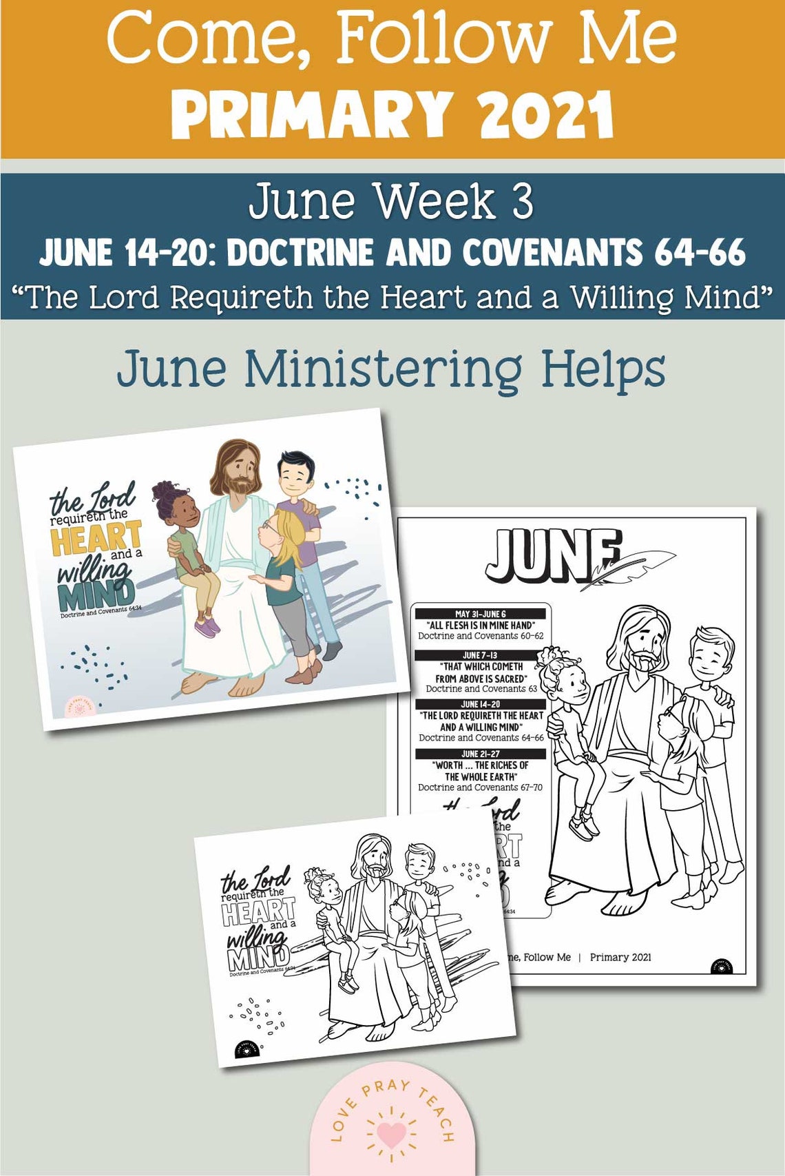 Come Follow Me for Primary 2021 June Week 3 Doctrine and Etsy