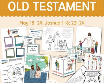 Joshua 1-8 Primary Lesson Packet | Come Follow Me Old Testament 2026 | May 18-24 | Printable Primary Activities | Digital Download