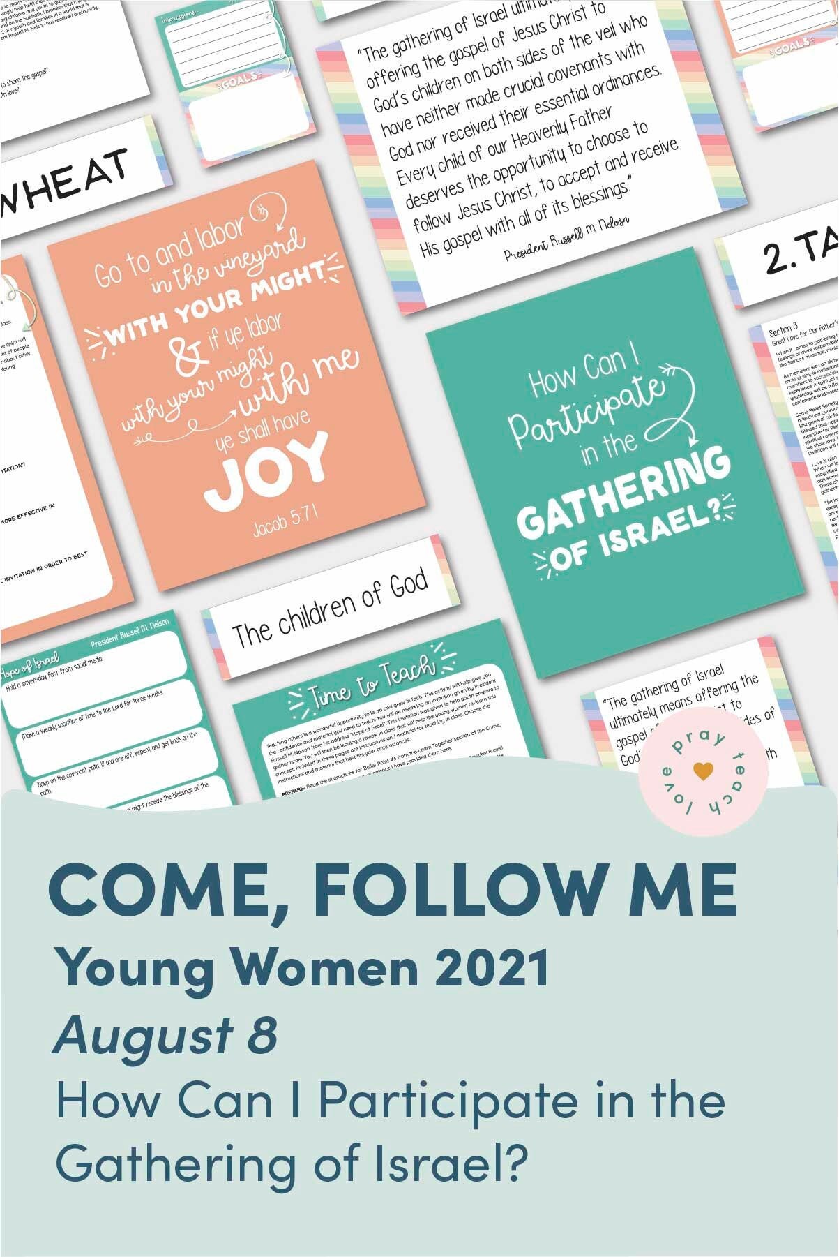 Young Women Doctrinal Topic August 8: "How Can I Participate in …