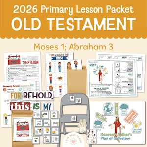 Primärbarn 5-11 januari: ”Detta är mitt verk och min härlighet” | Moses 1; Abraham 3 | Kom, följ mig Gamla testamentet 2026