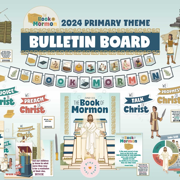 2024 Primary Book of Mormon Theme Packet - Bulletin Board