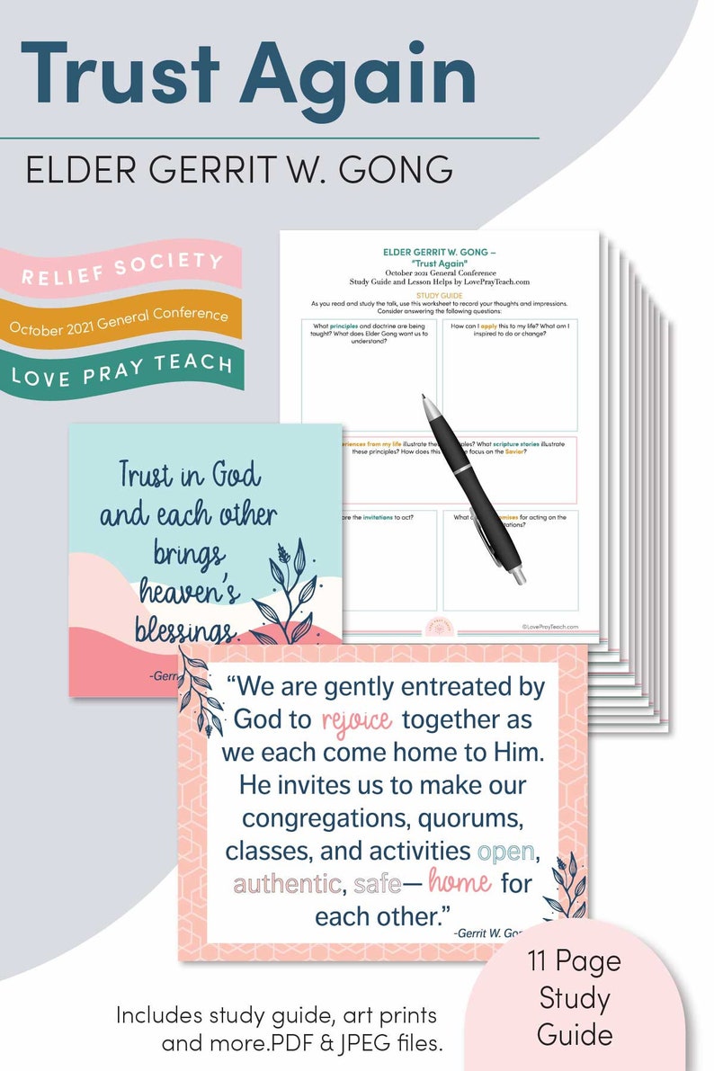 October 2021 General Conference Elder Gerrit W. Gong Etsy