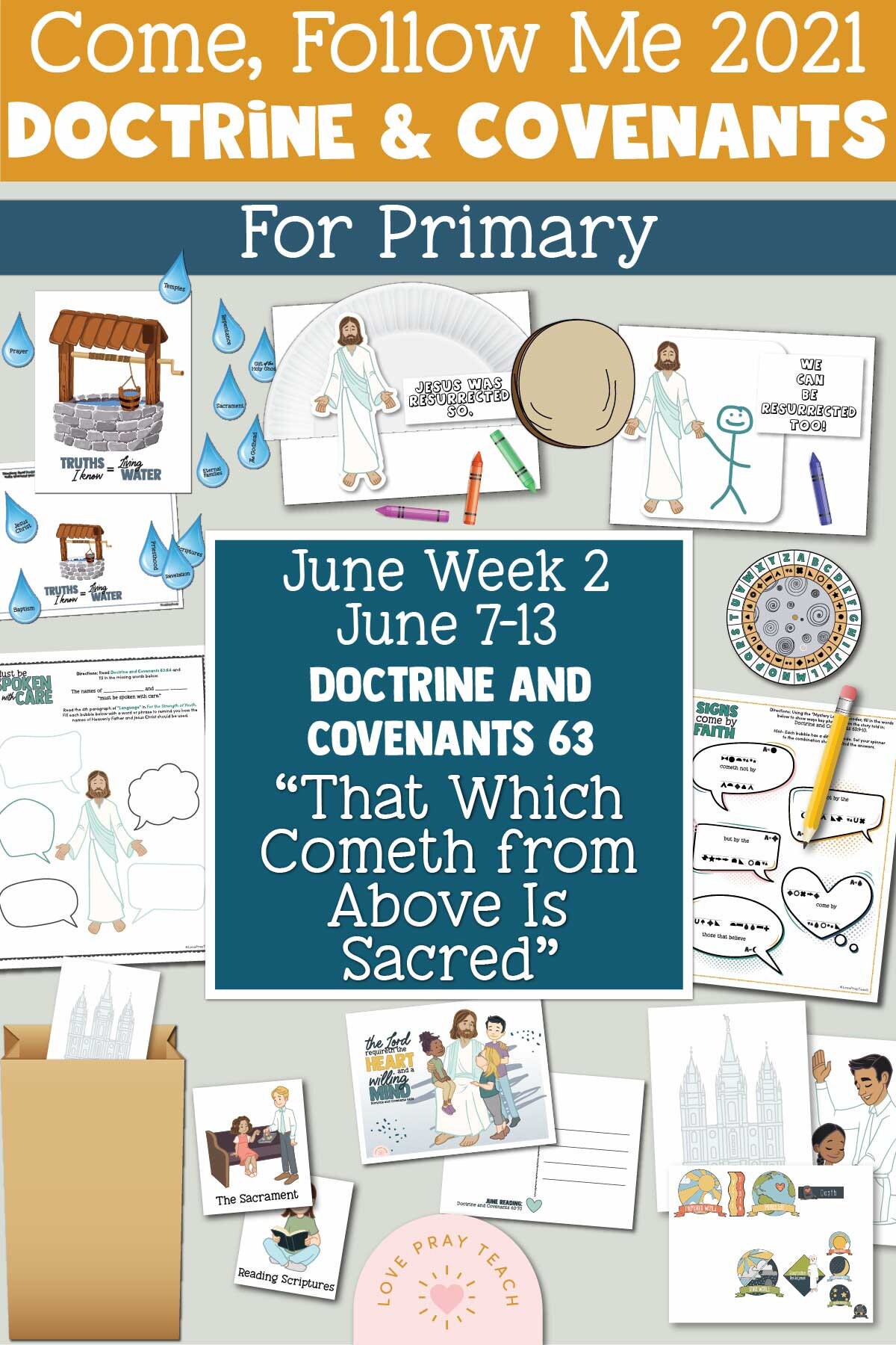 Come, Follow Me for Primary 2021 June Week 2 Doctrine and Covenants 6…