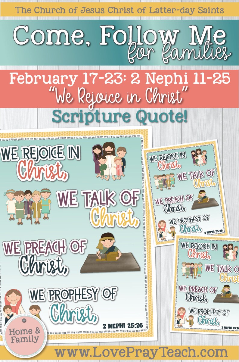 Come Follow MeFor Individuals and Families Book of Mormon Etsy
