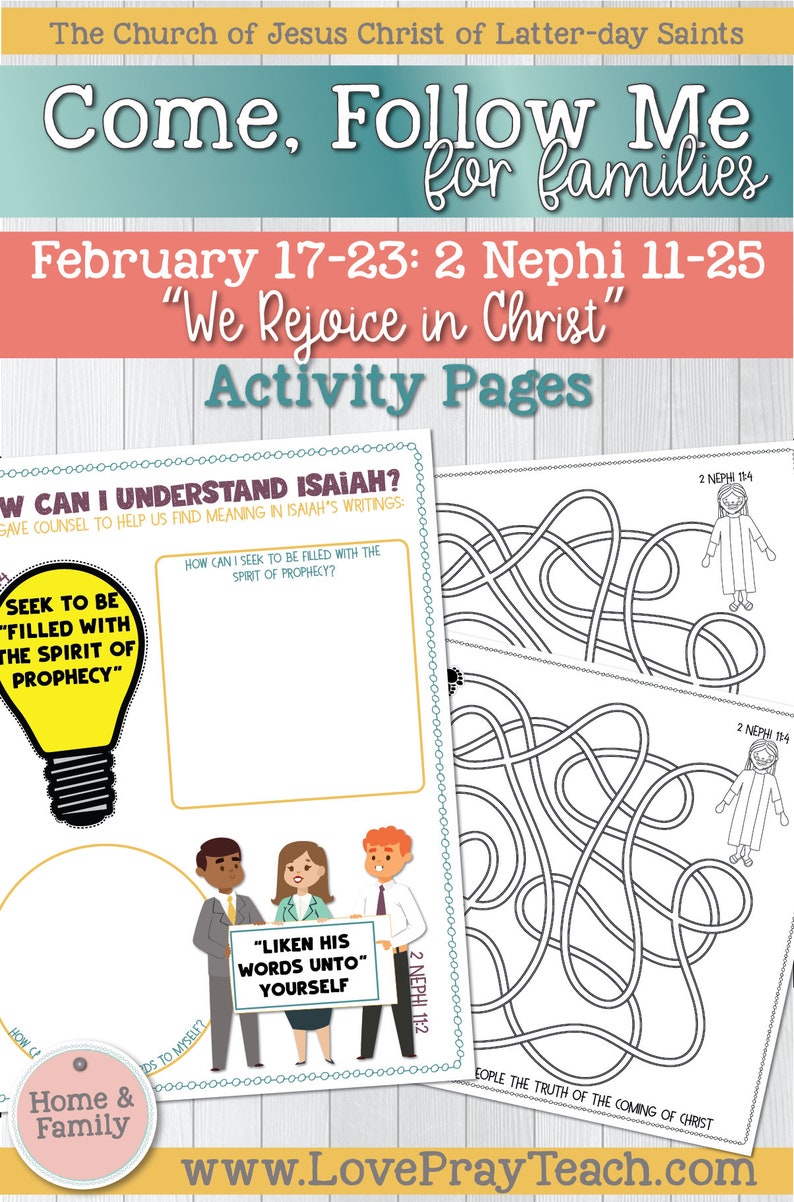 Come Follow MeFor Individuals and Families Book of Mormon Etsy