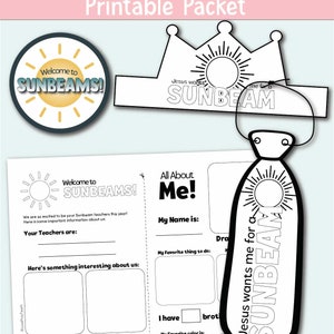 Welcome to Sunbeams Printable Packet for 2023 - Etsy