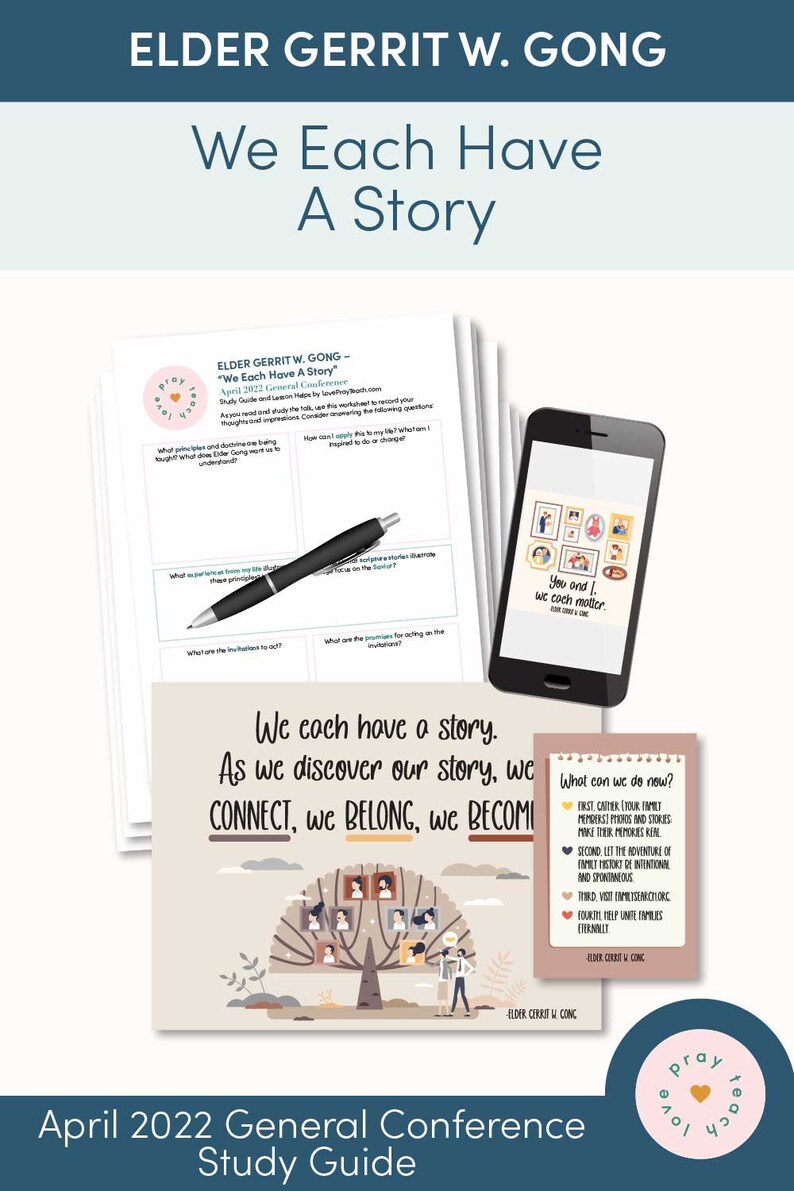 April 2022 General Conference Elder Gerrit W. Gong we Etsy