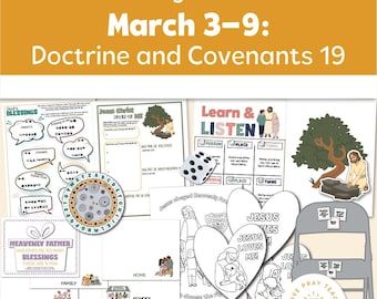 Primary Children March 3–9 “Learn of Me” Doctrine and Covenants 19  &quot;Come, Follow Me—For Home and Church: Doctrine and Covenants 2025&quot;