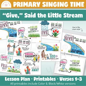 Primary Singing Time:Give Said the Little Stream