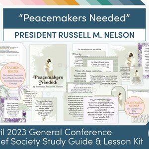 April 2023 General Conference: President Russell M. Nelson "peacemakers ...