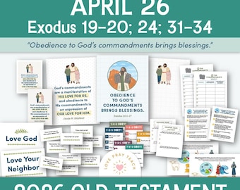 Exodus 19–20+24+31–34 | Apr 20-26, 2026 | Young Women / Young Men | A Come, Follow Me Companion Packet