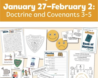 Primary: Jan 27–Feb 2 “My Work Shall Go Forth” | Doctrine and Covenants 3-5 | A companion to &quot;Come, Follow Me—For Home and Church 2025&quot;