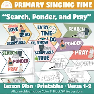 Come, Follow Me for Primary- Singing Time: “Search, Ponder and Pray”