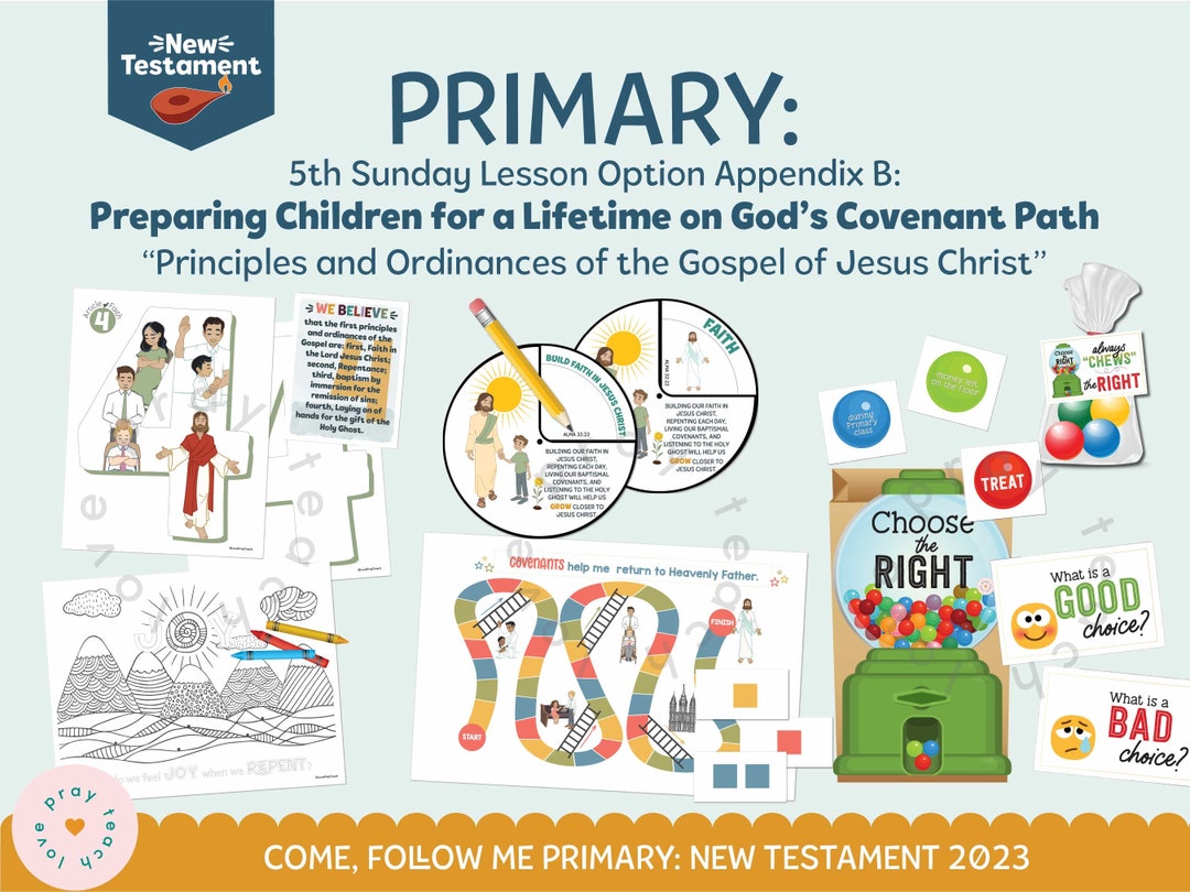 Come, Follow Me for Primary 2023 App Bpreparing Children for Lifetime