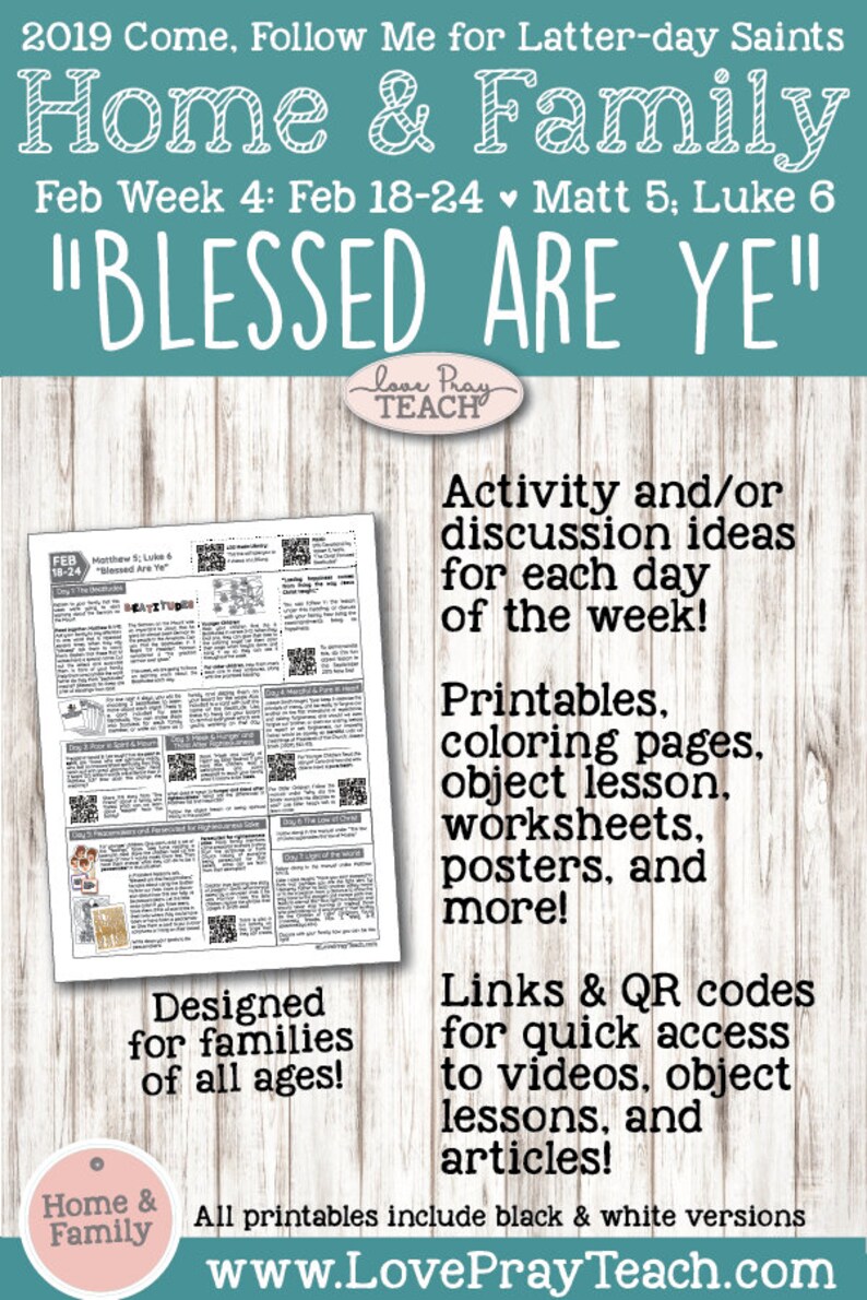 Come Follow Me for Families & Individuals New Testament 2019 Etsy