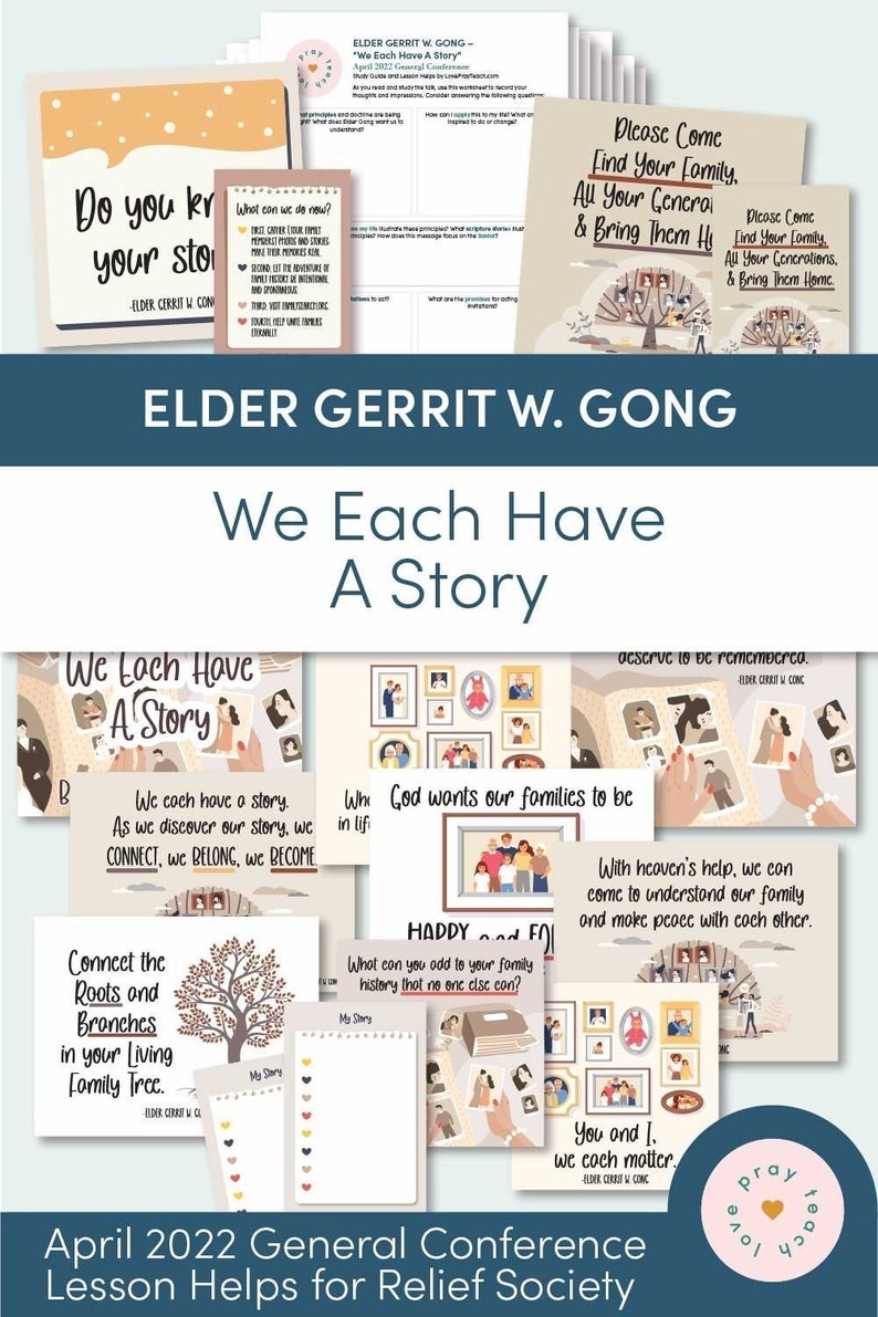 April 2022 General Conference Elder Gerrit W. Gong we Etsy