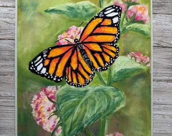 Original Hand Painted Soft Pastel Painting titled “Butterfly Morning”