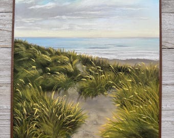 Original Hand Painted Soft Pastel Painting titled “Path Through the Dunes”