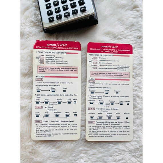 Casio Fx-8000 Scientific Calculator | Etsy