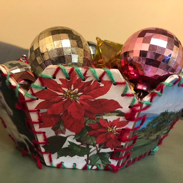 Greeting Card Basket Crochet Etsy