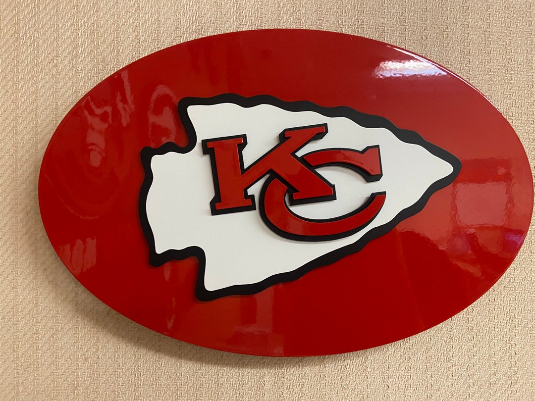KANSAS CITY CHIEFS 3-D -metal Wall Sign- - Etsy