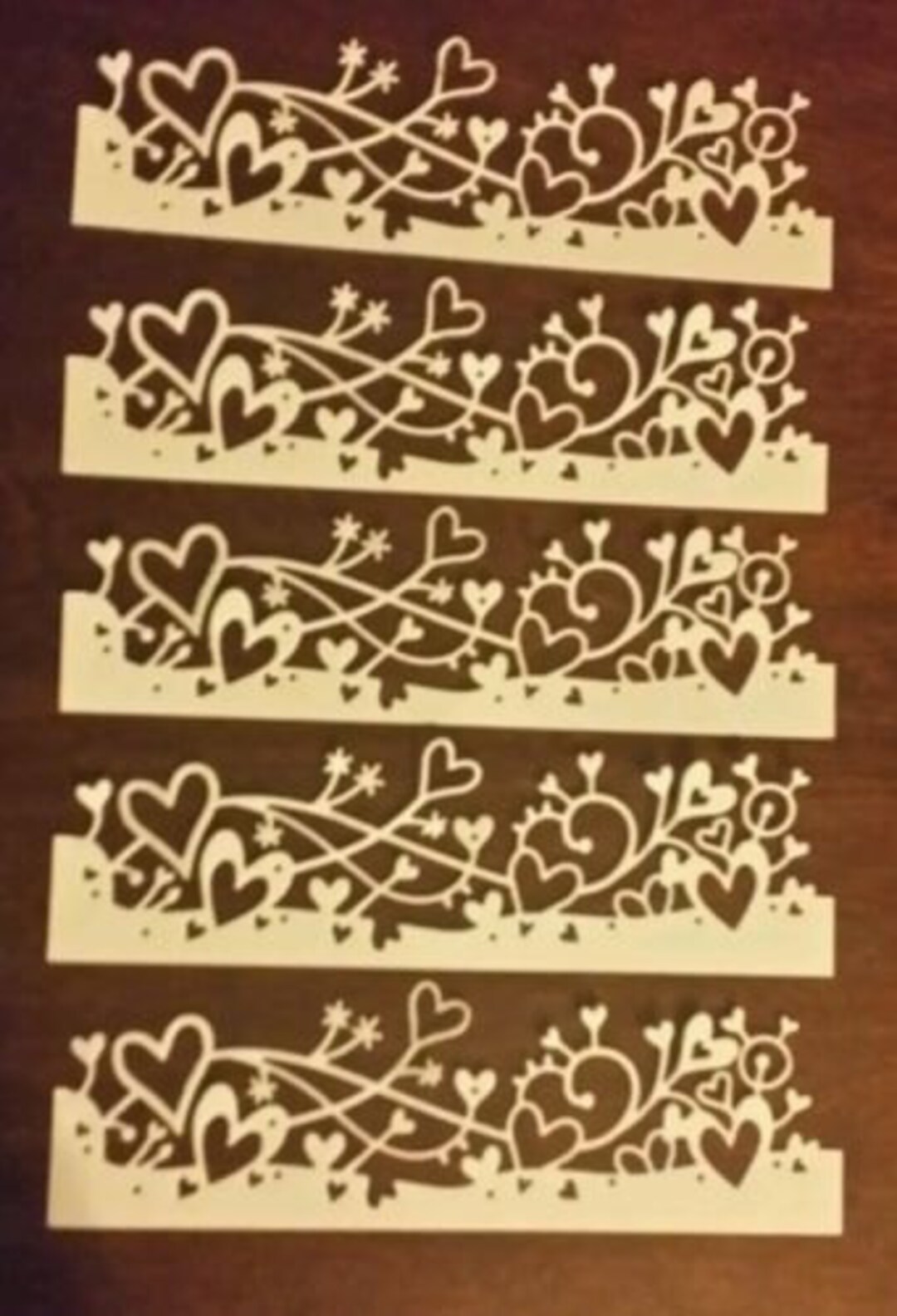 5 Pack of Cardstock Memory Box Die Cuts CHERISH Hearts Borders - Etsy