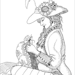ART PRINT: Embroidery Witch