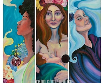ART PRINT: Triple Goddess Series