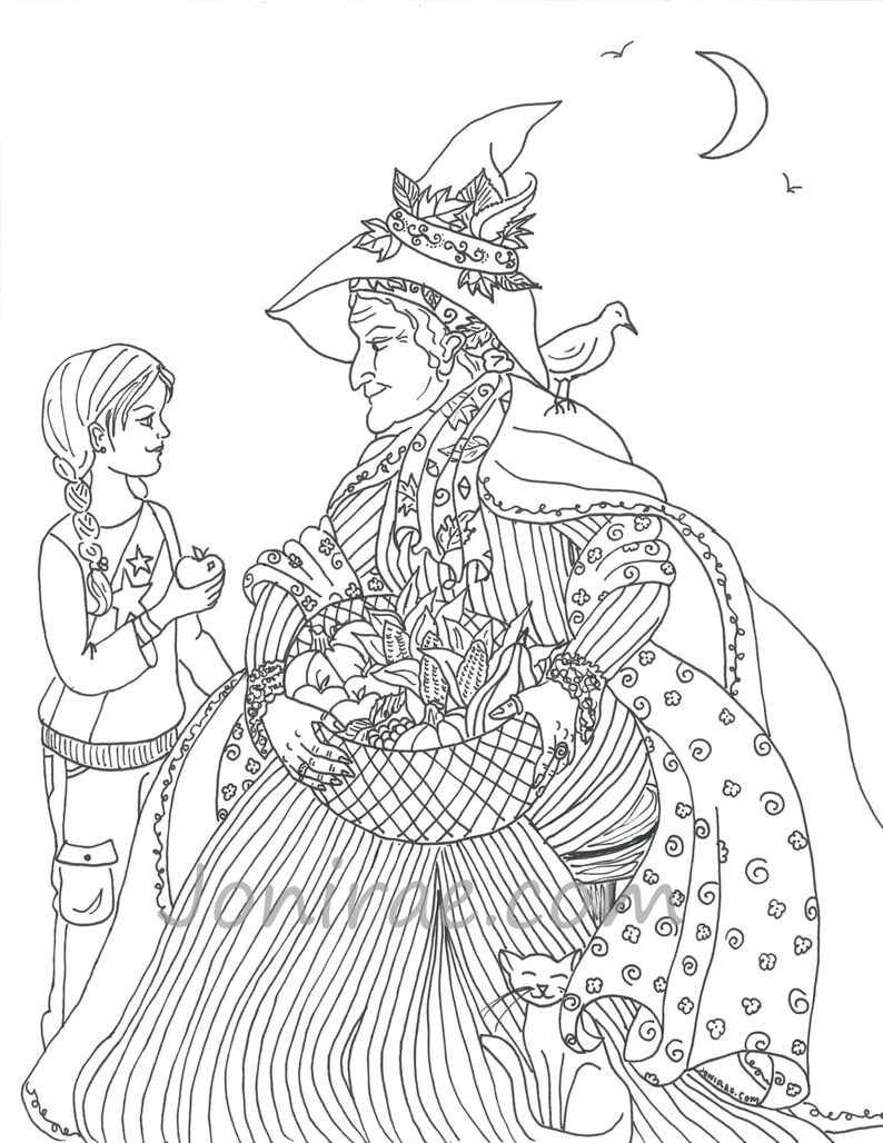 Mabon PDF Coloring Book | Etsy