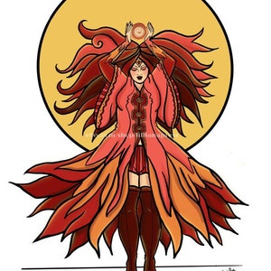 ART PRINT: Deity Series Fire