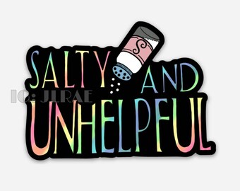 STICKER: Salty & Unhelpful, Mood