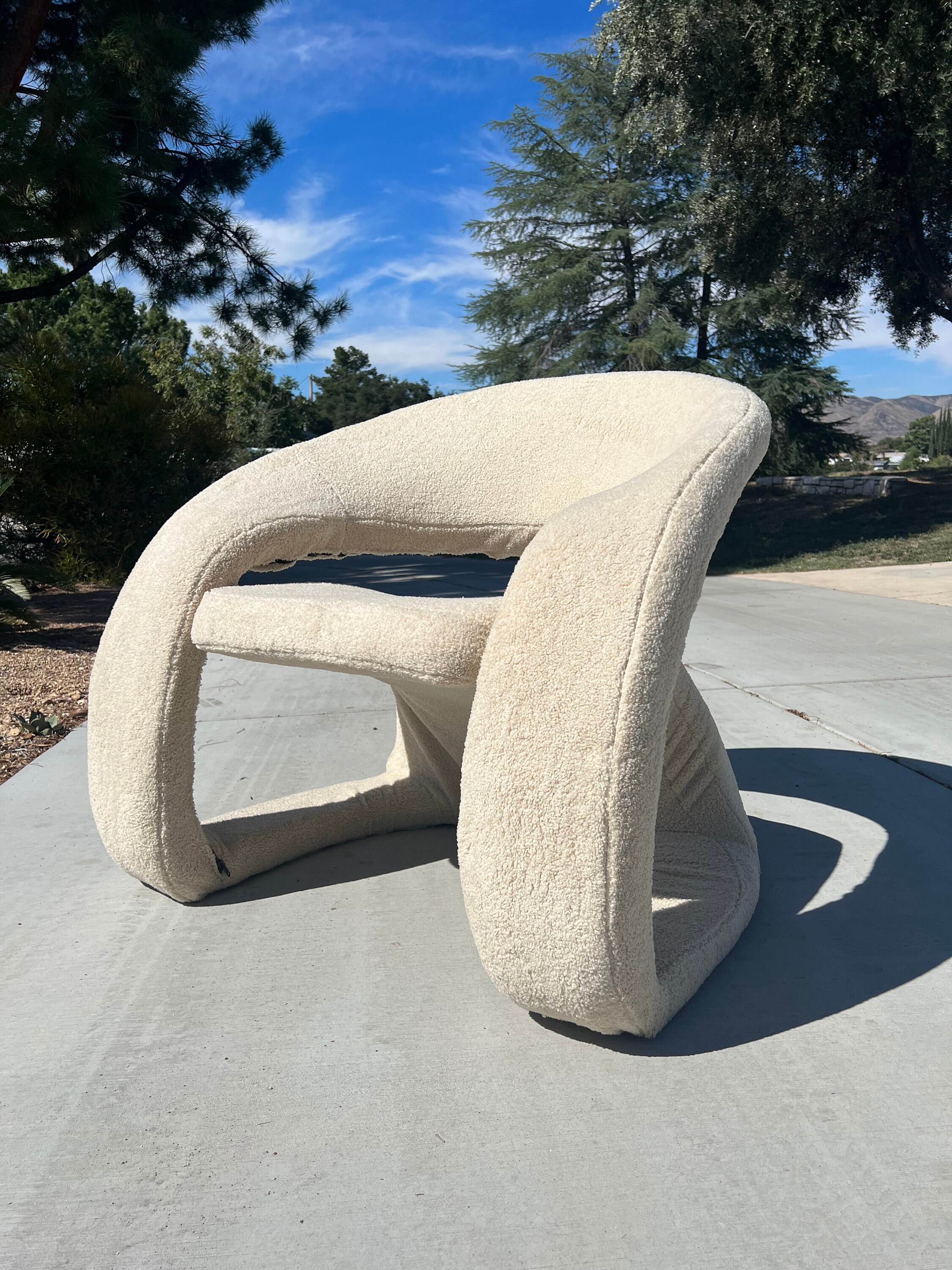 Vintage Postmodern 90s Jaymar Louis Durot Tongue Lounge Chair