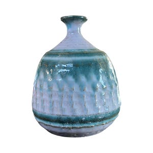 Vintage mid century modern studio art pottery ceramic vase 1960s