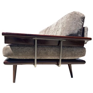 vintage mid century modern Mel bogart sofa walnut 1960s image 3