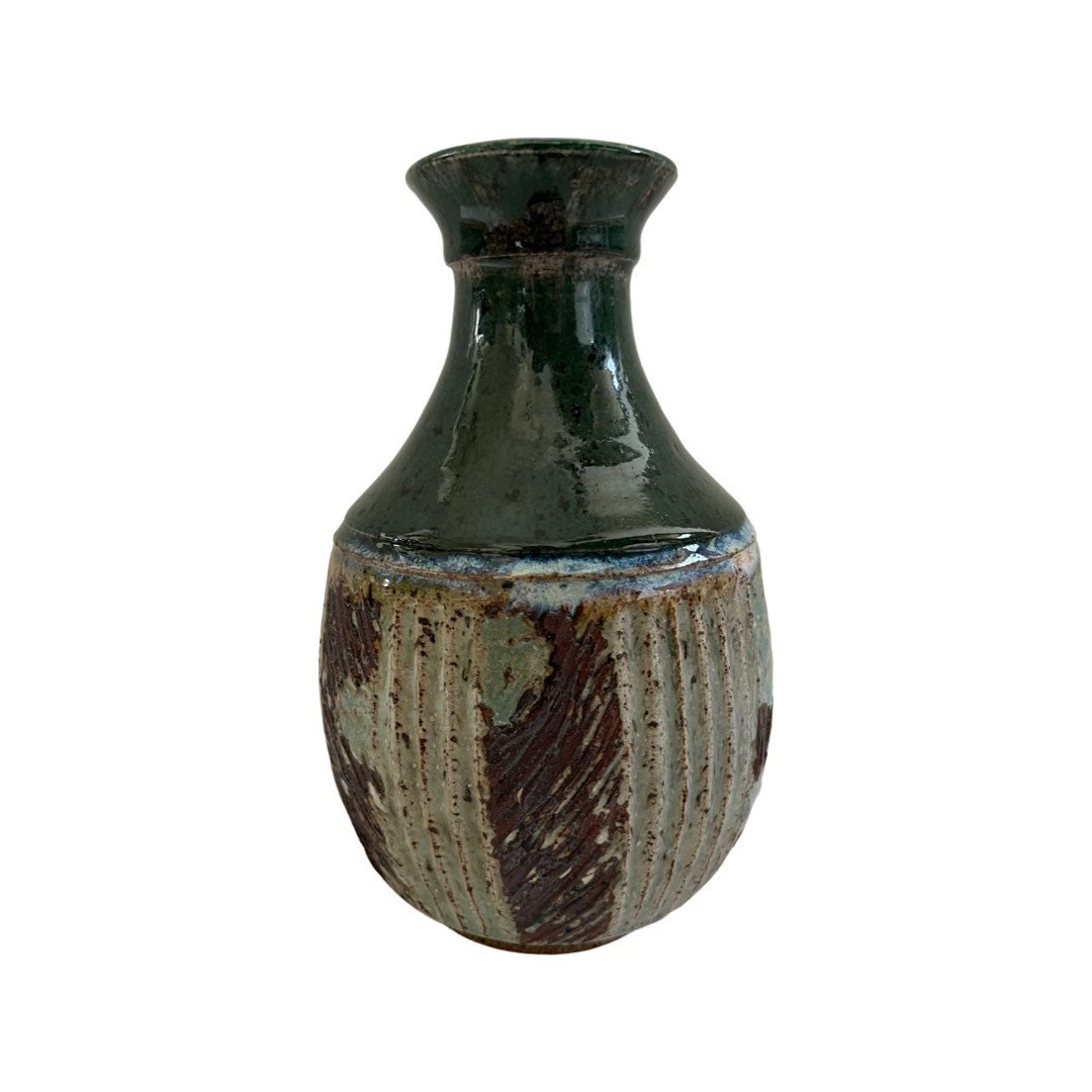 Vintage Mid Century Modern Studio Art Pottery Ceramic Vase 1970s - Etsy