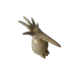 Mid Century Modern Ceramic Bird Sculpture Vintage Retro