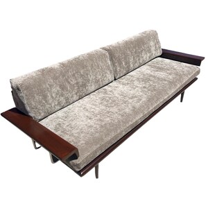 vintage mid century modern Mel bogart sofa walnut 1960s image 6